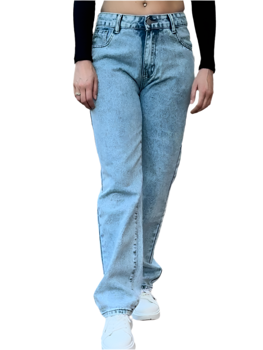 Loose Fit Baggy No Stretch Denim Jeans, Mid Rise Washed Blue Y2K Streetwear Denim Pants, Women's and Girl’s, Pre Fall 90s, Vintage Denim Jeans & Clothing