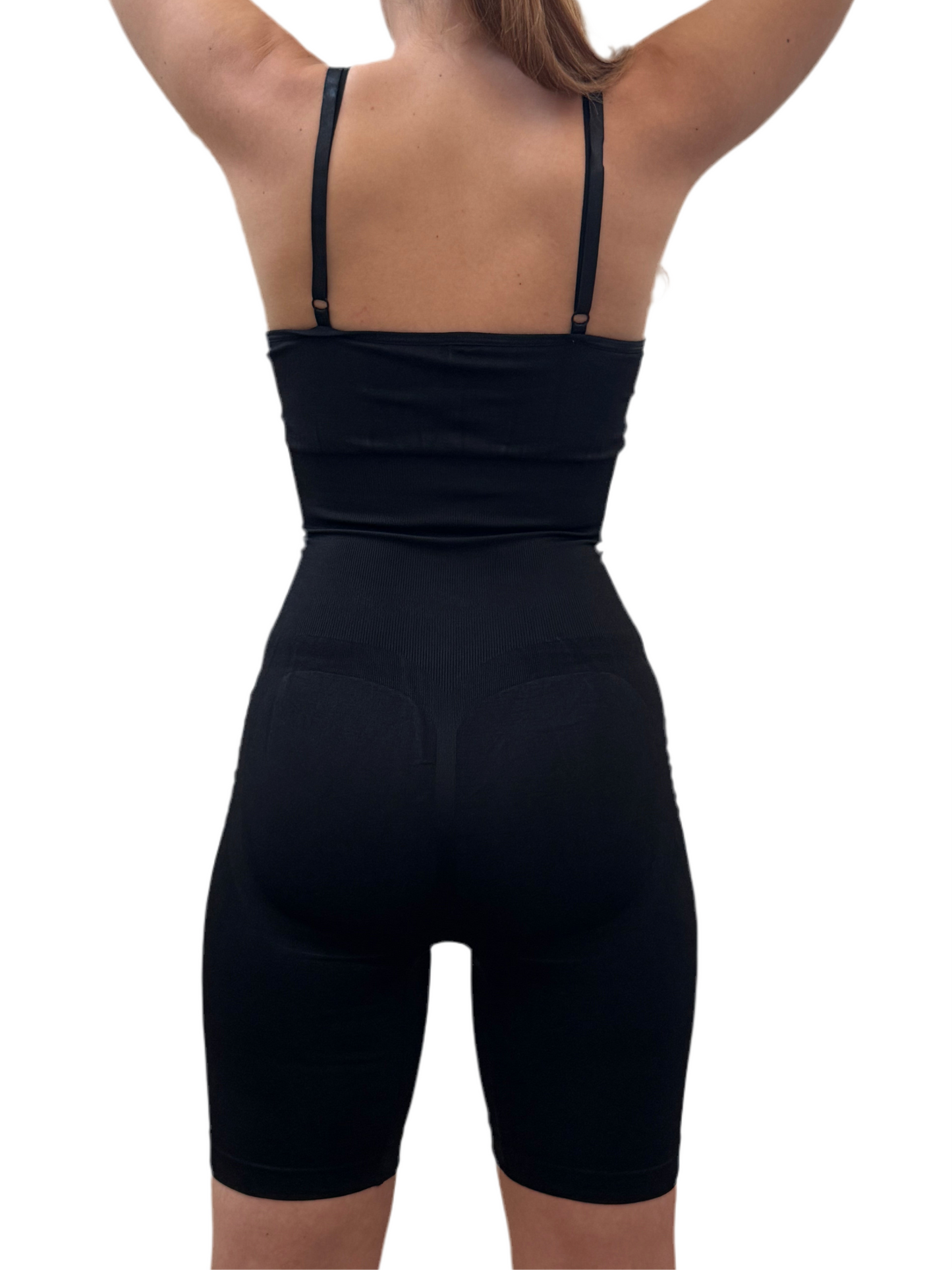 Shapewear Cami or Romper Bodysuit, Seamless Solid Shaping, Tummy Control Butt Lifting Slip Body Shaper, Women's Shapewear