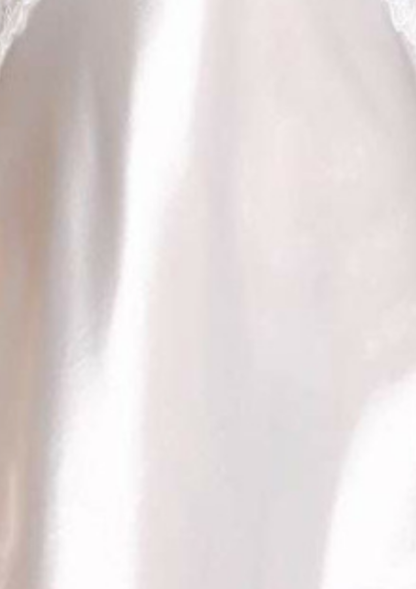 Silk Satin Lace Sexy Babydoll and G-String Lingerie Set in White