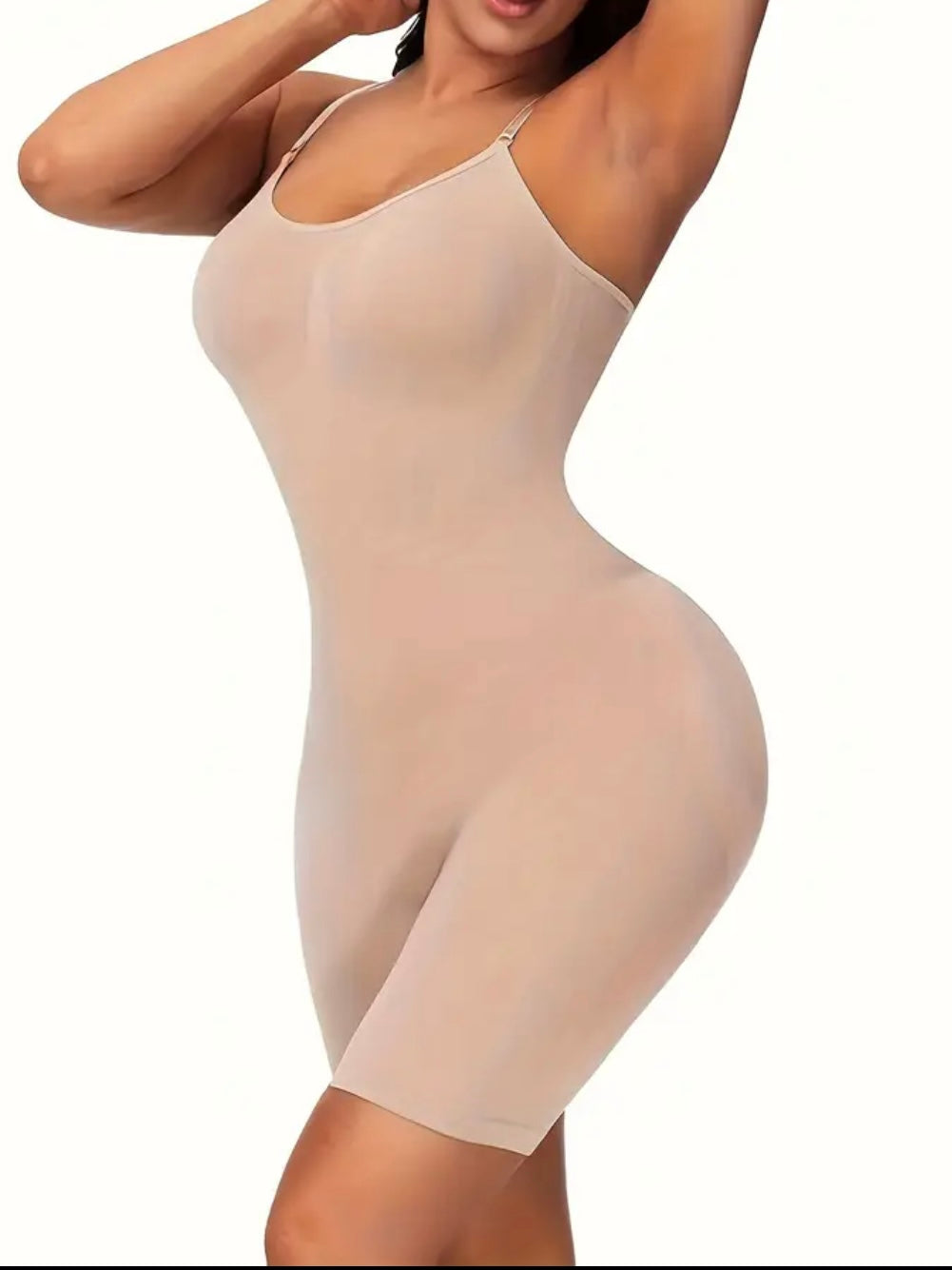 Shapewear Bodysuit, Seamless Solid Shaping Romper, Tummy Control Butt Lifting Slip Body Shaper, Women's Underwear &  Shapewear