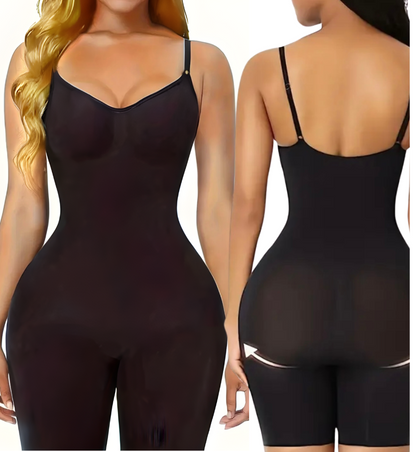 Shapewear Bodysuit, Seamless Solid Shaping Romper, Tummy Control Butt Lifting Slip Body Shaper, Women's Underwear &  Shapewear