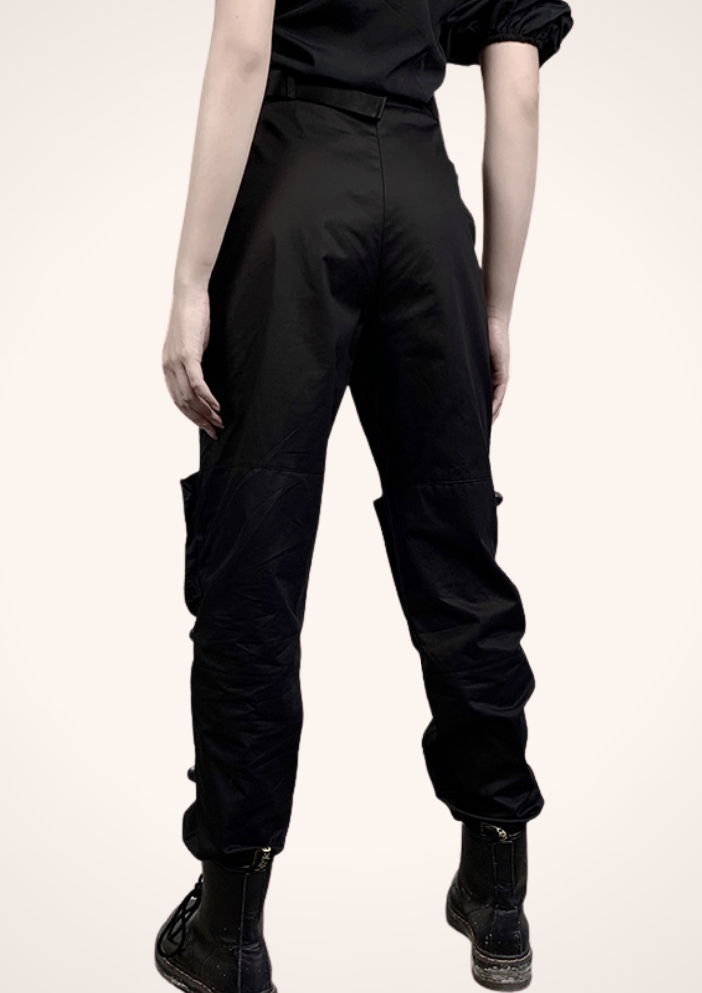 Cargo Pants Men Loose Casual Pants Pocket Elastic Waist Ankle Length  Trousers | eBay