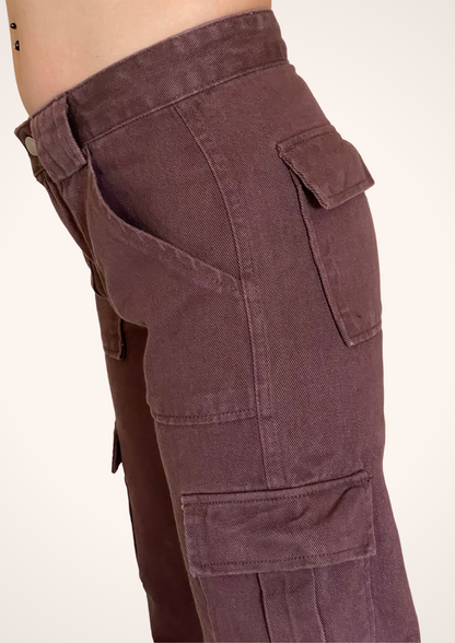 Brown Y2K Cargo Pants